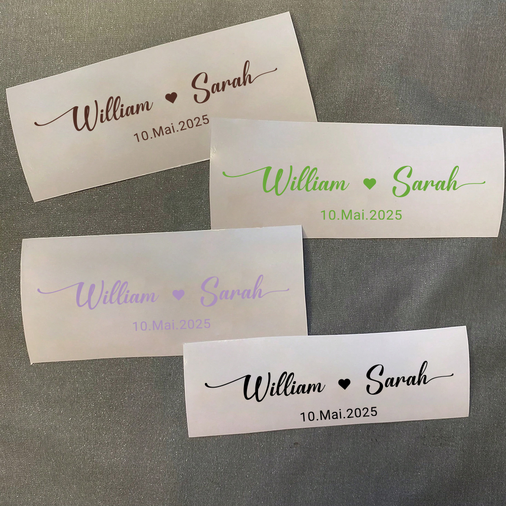 Custom Name Decals for Wedding - Personalized Name Box のレビューと価格