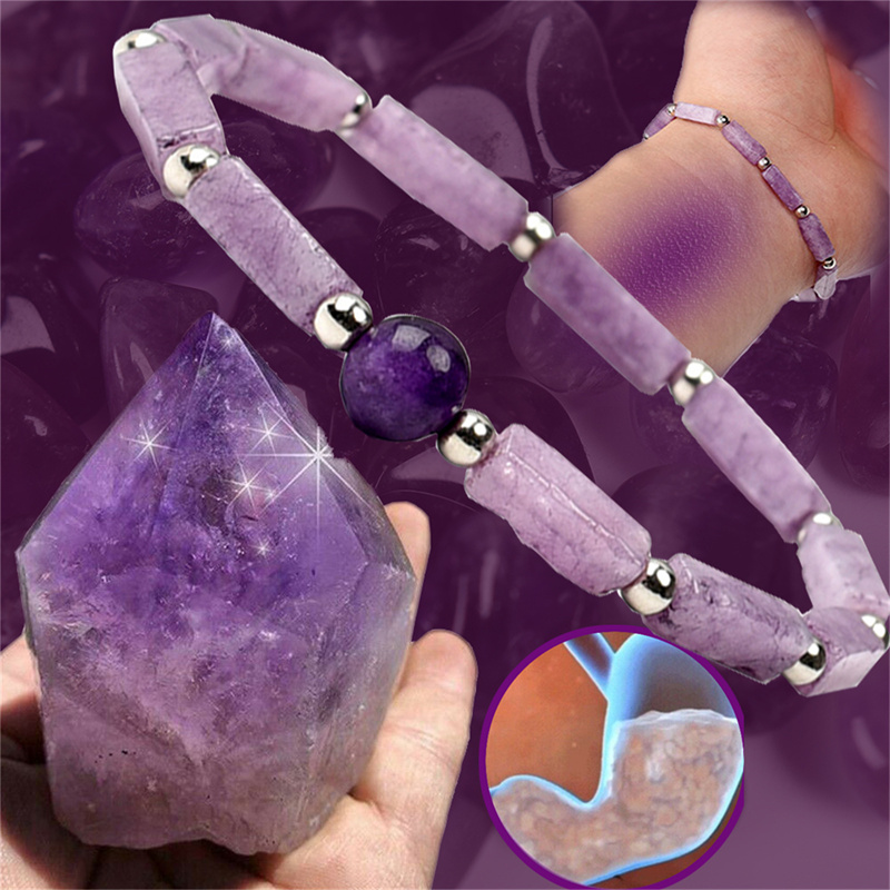 1Pcs Amethyst Body-purify Slim - Coordinates Bracelet のレビューと価格