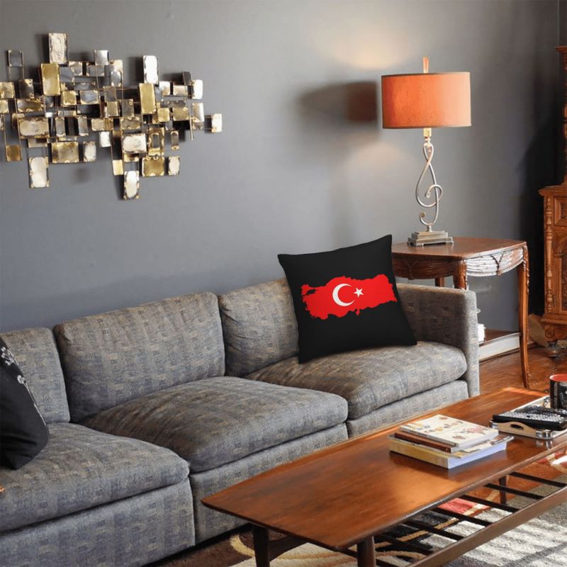 Custom Turkey Flag Map Pillow  - Custom Star Map のレビューと価格