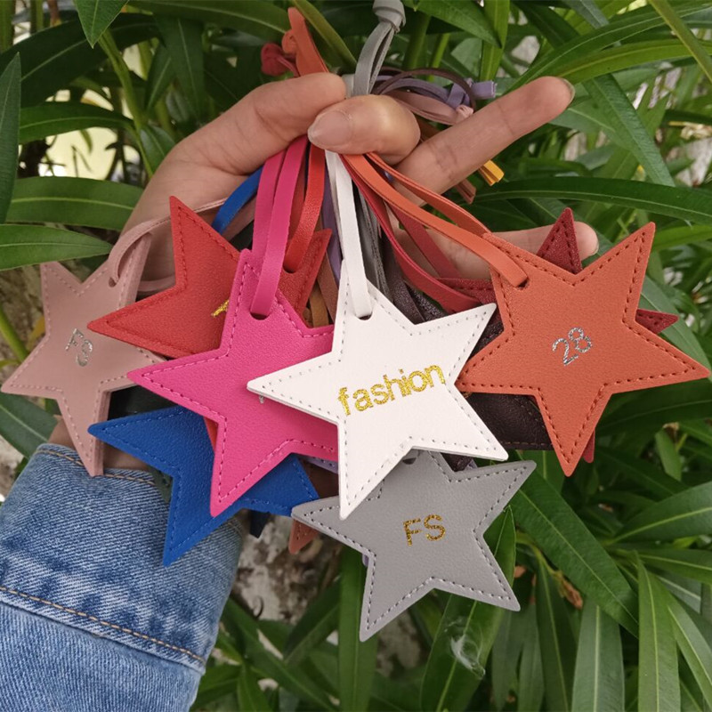 1PCS Free initials five pointe - Monogram Keychain Leather のレビューと価格