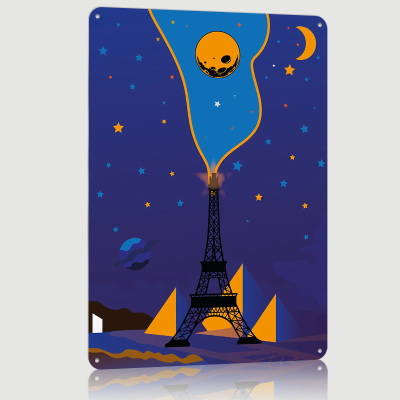 Eiffel Tower Night Sky Poster  - Custom Night Sky のレビューと価格