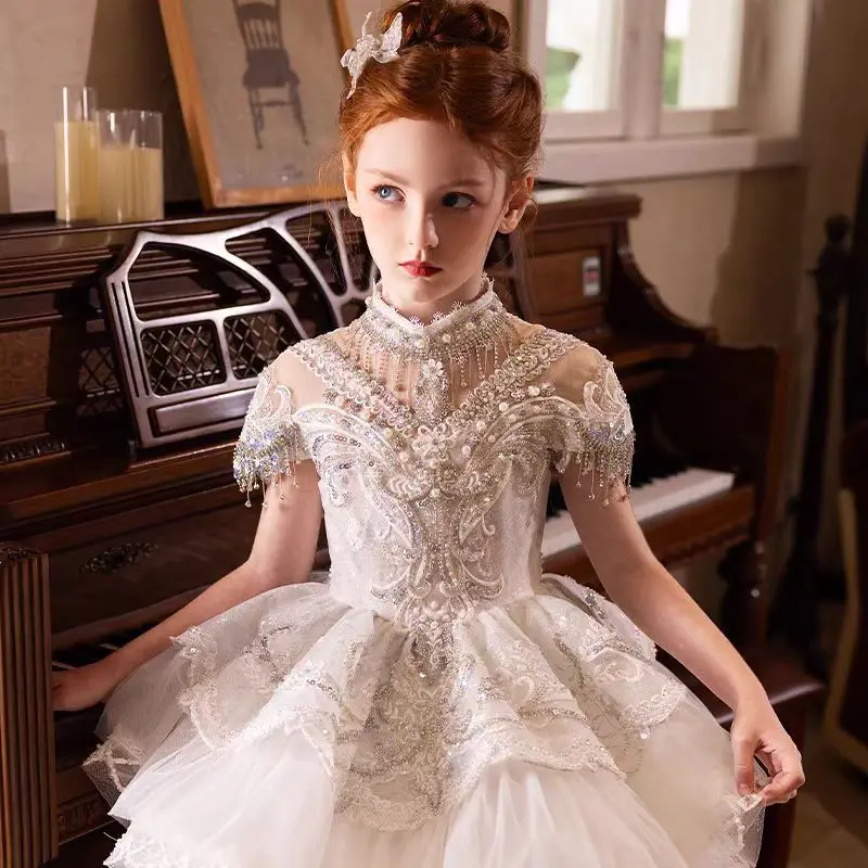 Custom Flower Girl Dress Weddi - Birth Flower Necklace のレビューと価格