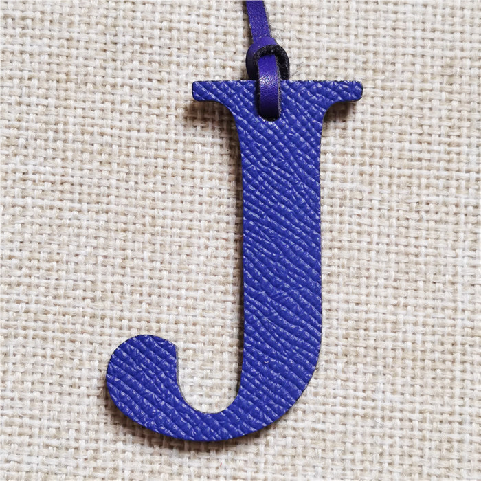 English Letter H I J K L M N A - Monogram Keychain Leather のレビューと価格