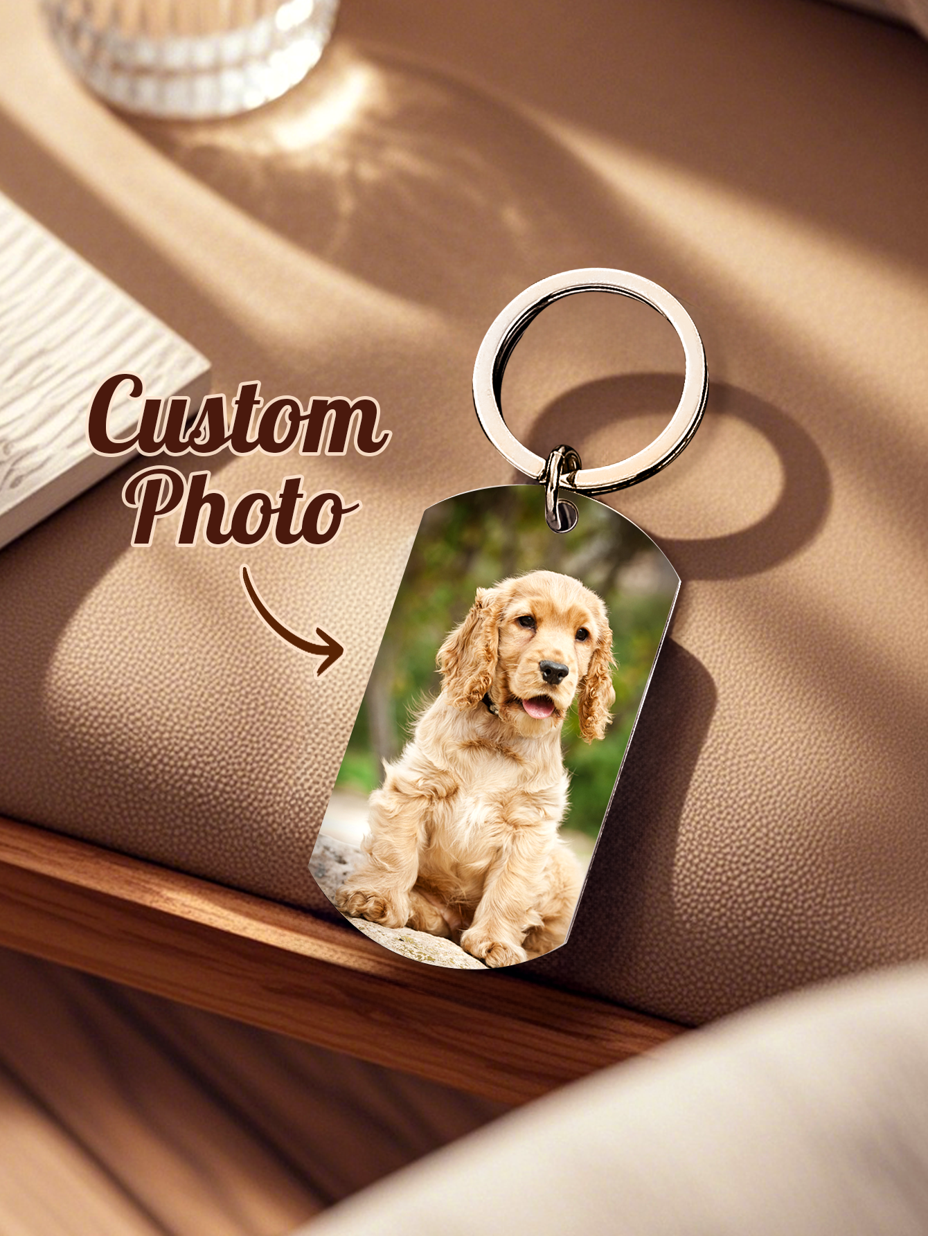 Personalized Pet Photo Keychai - Pet Portrait Custom のレビューと価格