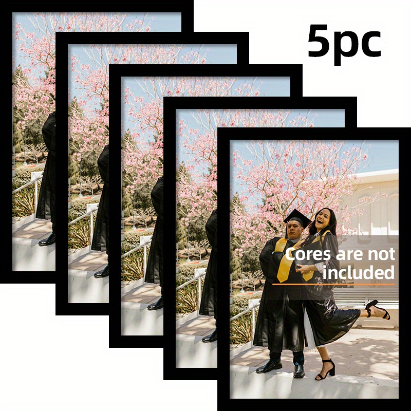 5-Piece Set A4 Black Wooden Ph - Engraved Wood Frame のレビューと価格