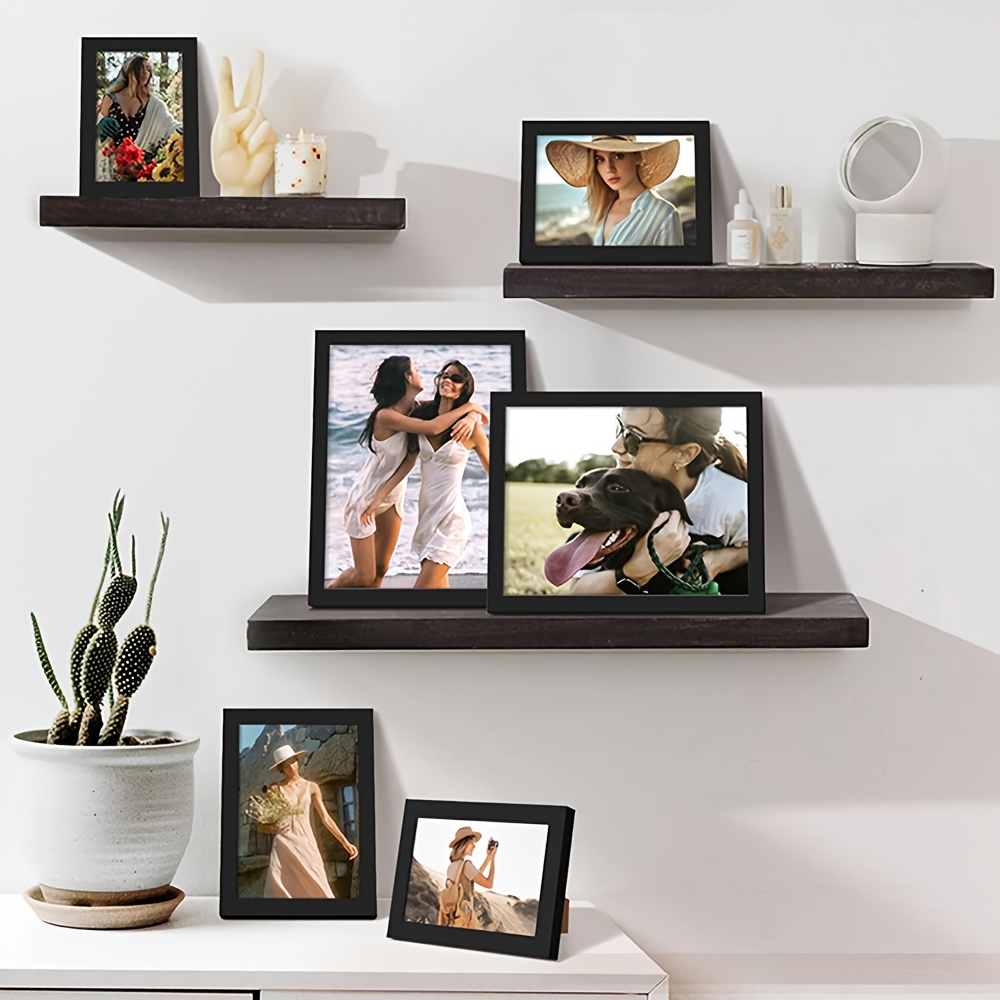 5-Piece Set A4 Black Wooden Ph - Engraved Wood Frame のレビューと価格