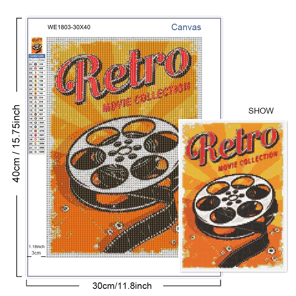 5D Diamond Painting Food Poste - Photo Mosaic Print のレビューと価格