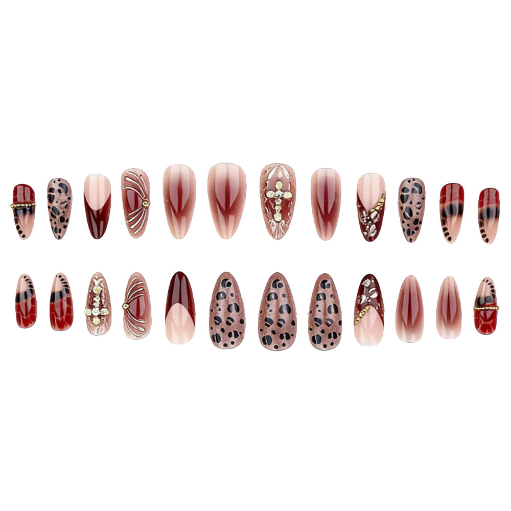 Medium fake nails for women gr - Pressed Flower Art のレビューと価格