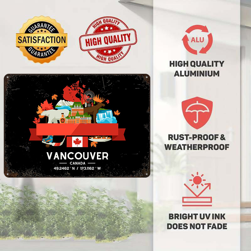 Vancouver City Map Printed Pos - Custom Map Poster のレビューと価格