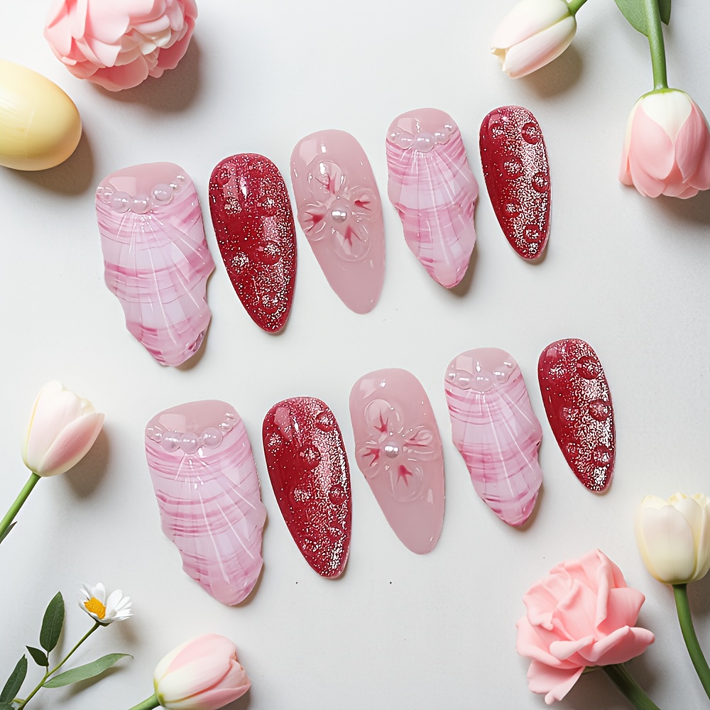 10pcs Medium Almond Handmade P - Pressed Flower Art のレビューと価格