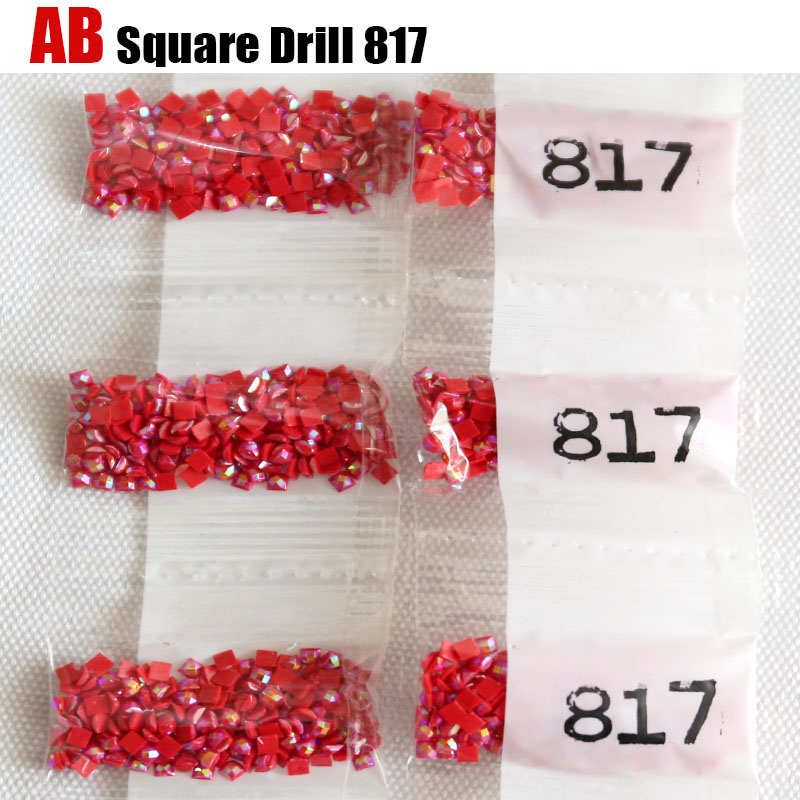 HOMFUN AB Square Drill DIY Dia - Photo Mosaic Print のレビューと価格
