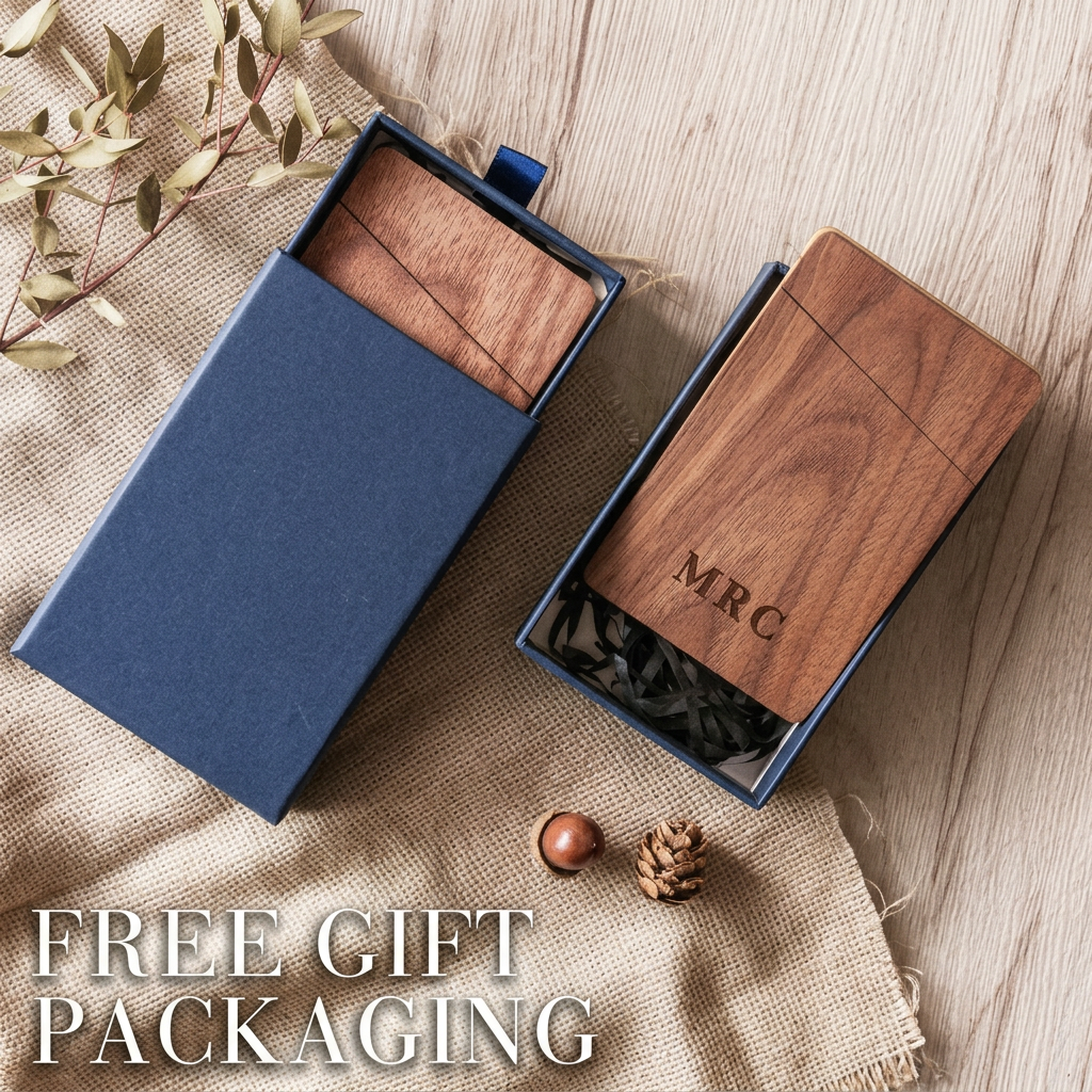 Business Card Holder Wooden Of - Personalized Name Box のレビューと価格