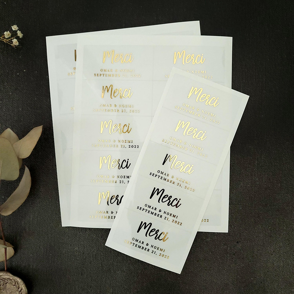 100pcs Custom Transparent Labe - Personalised Candle Label のレビューと価格