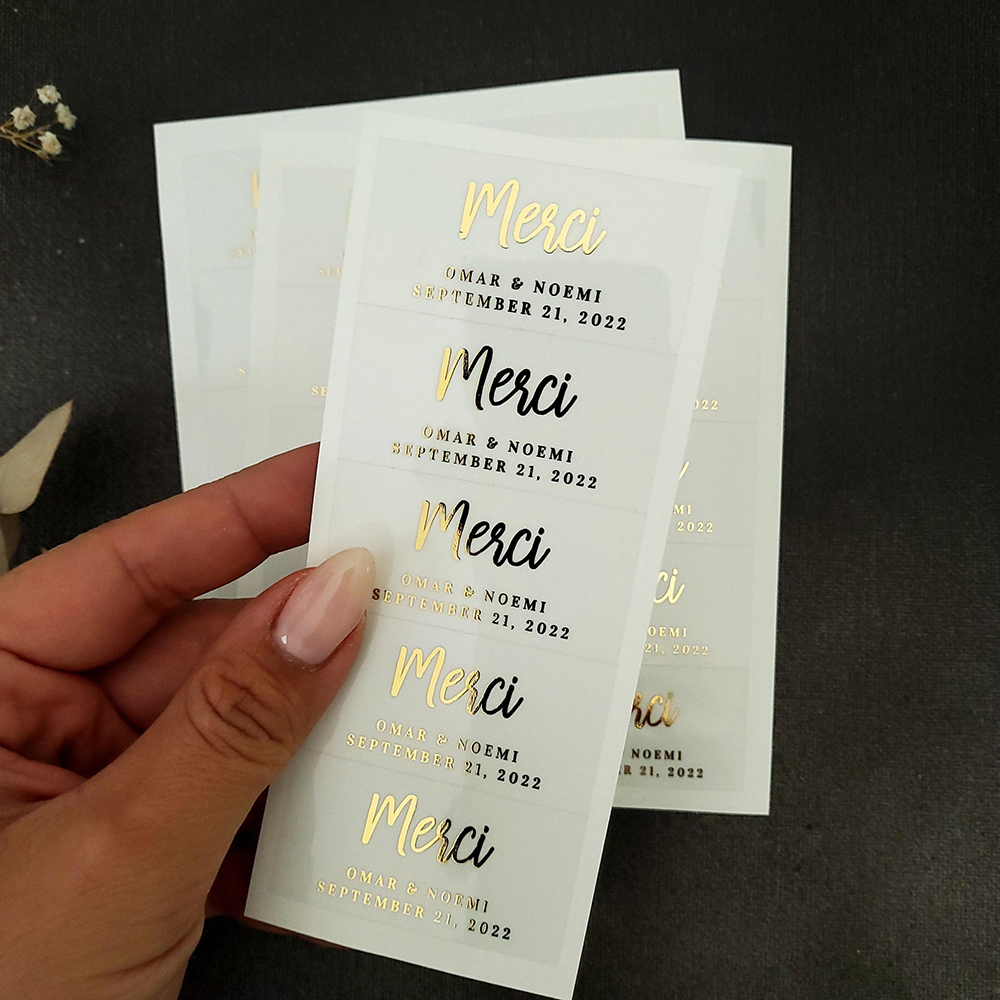 100pcs Custom Transparent Labe - Personalised Candle Label のレビューと価格