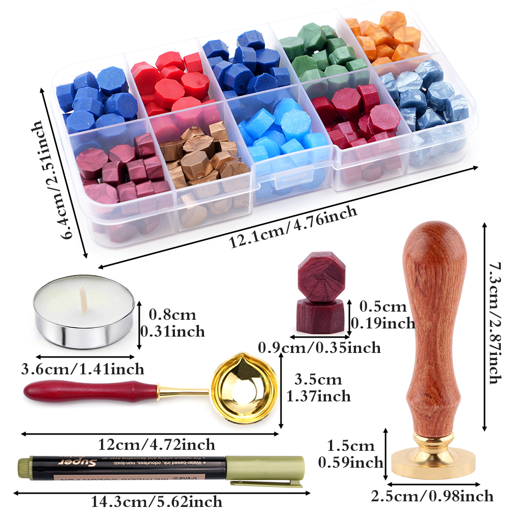 A-Z letter Wax Seal Stamp Kit  - Wax Seal Letter Kit のレビューと価格