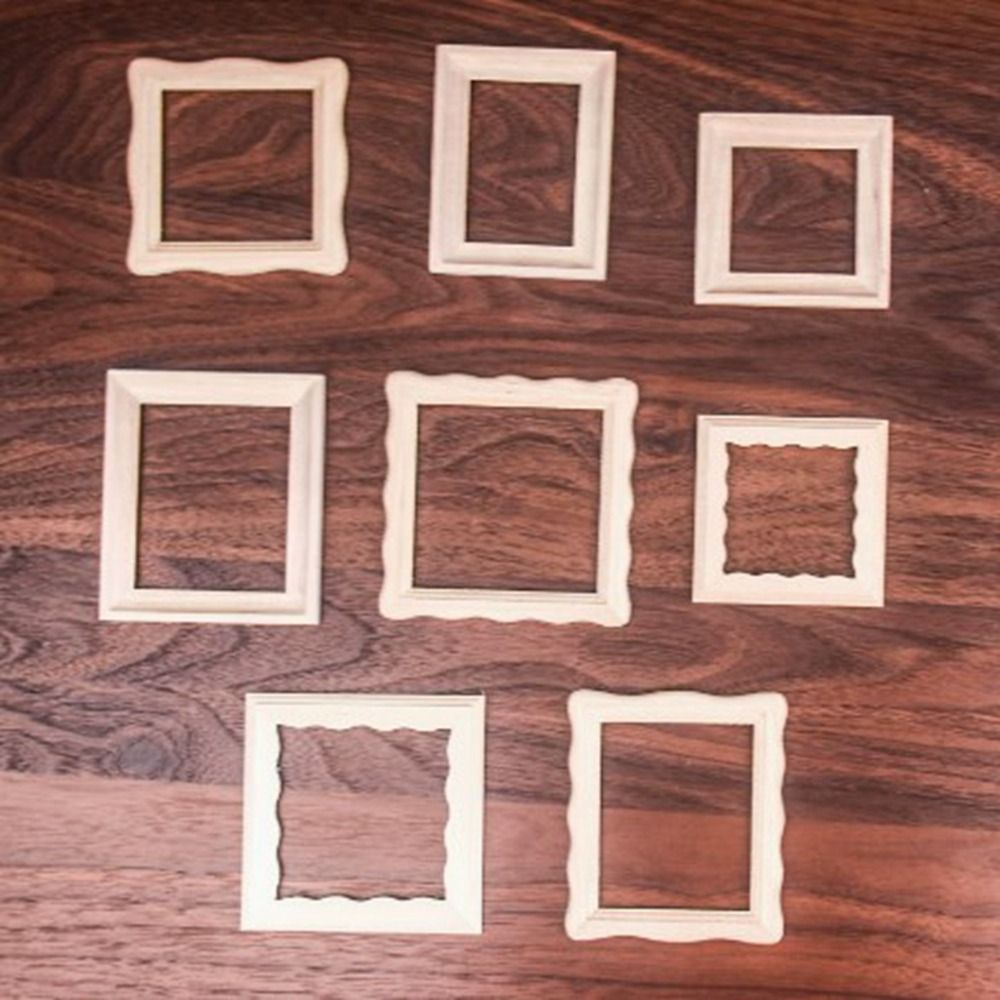 2pcs New 1/12 Dollhouse Miniat - Engraved Wood Frame のレビューと価格