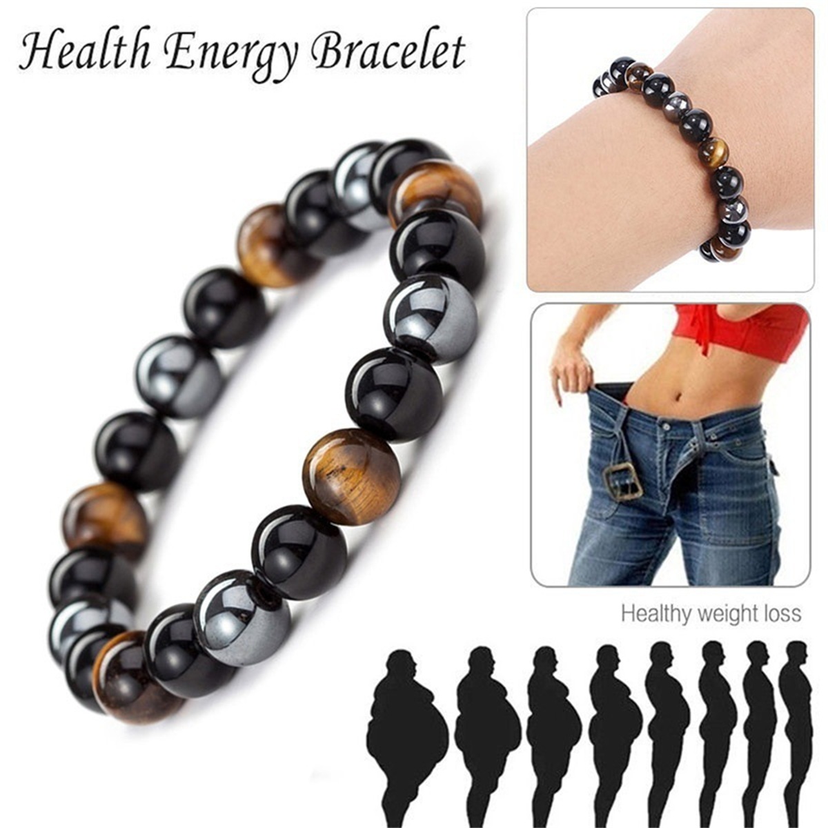 Man Bracelets Magnetic Hematit - Coordinates Bracelet のレビューと価格