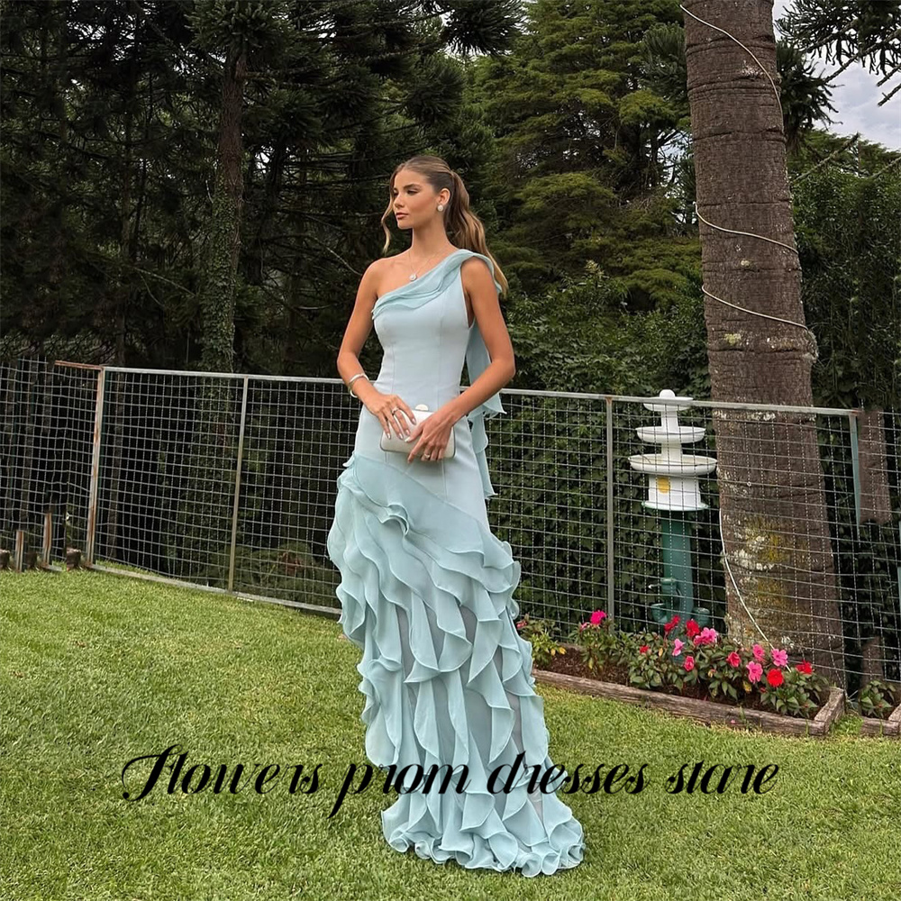 Flowers Sky Blue Party Dress L - Custom Night Sky のレビューと価格