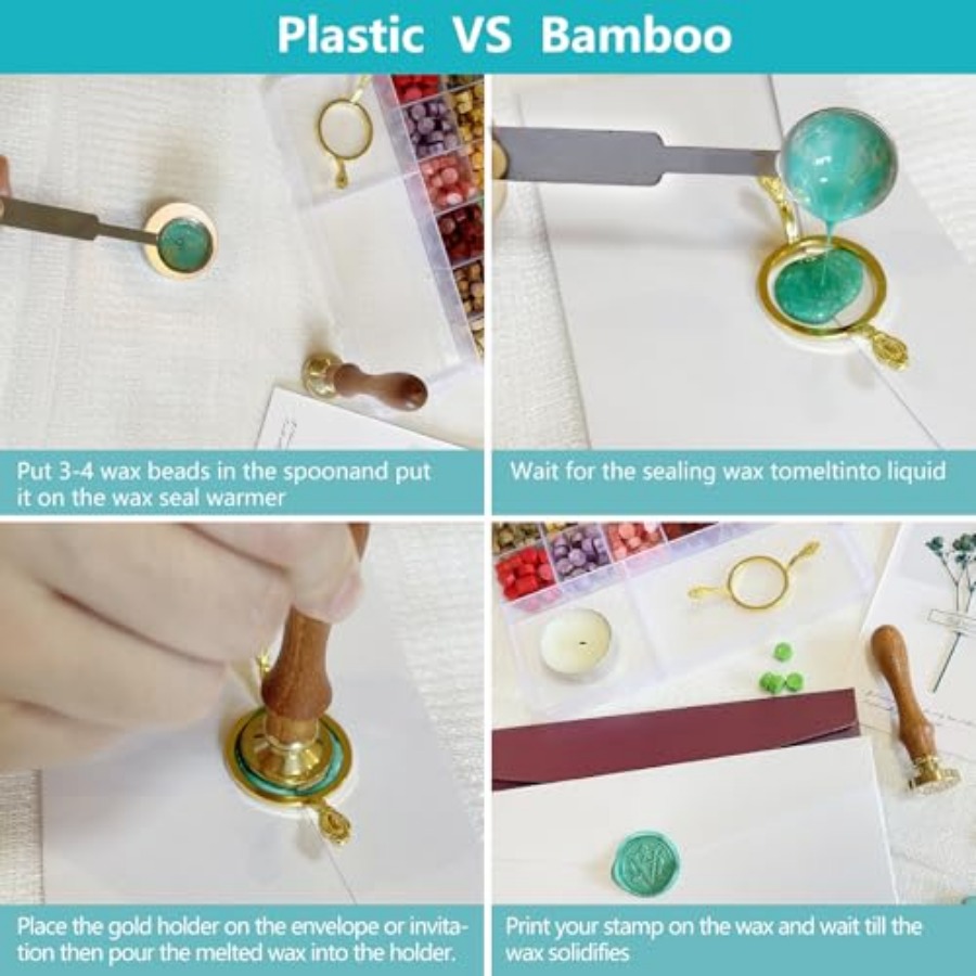 Wax Seal Stamp Kit - Sealing W - Wax Seal Letter Kit のレビューと価格