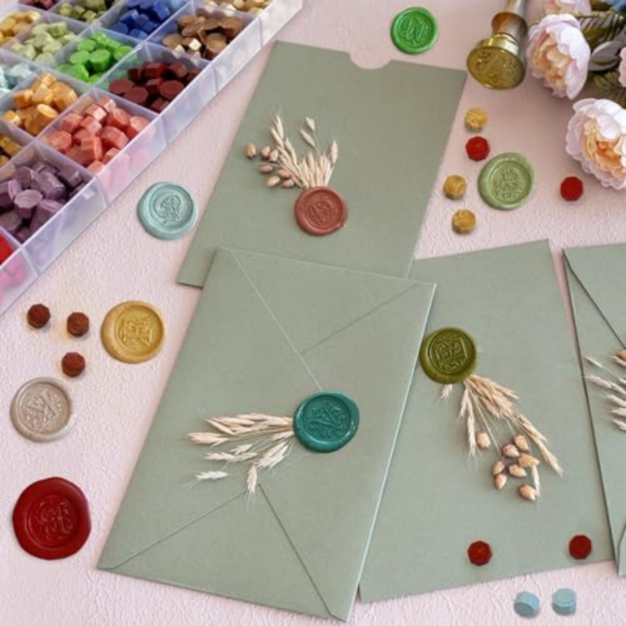 Wax Seal Stamp Kit - Sealing W - Wax Seal Letter Kit のレビューと価格